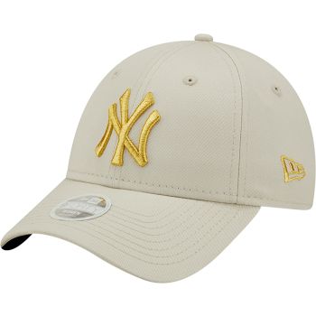 New Era WMNS METALLIC LOGO 9FORTY NEYYAN, ženski kačket, bež
