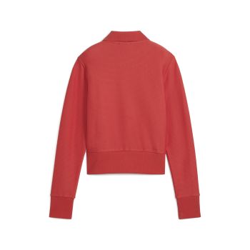 Puma PREMIUM ESS KNITTED CARDIGAN, ženski duks bez kapuljače, crvena