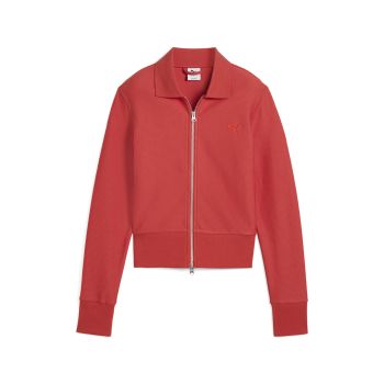 Puma PREMIUM ESS KNITTED CARDIGAN, ženski duks bez kapuljače, crvena