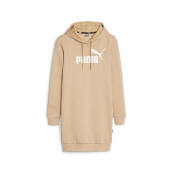 Puma ESS LOGO HOODED DRESS FL, ženski duks, bež