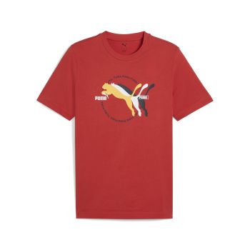 Puma GRAPHICS MULTIPLE CAT LOGO TEE, muška majica, crvena