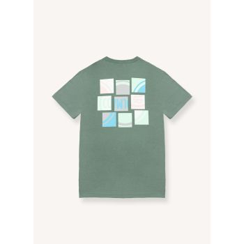Colmar COTTON T-SHIRT WITH EMBOSSED PRINT, muška majica, zelena