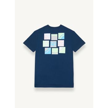 Colmar COTTON T-SHIRT WITH EMBOSSED PRINT, muška majica, plava