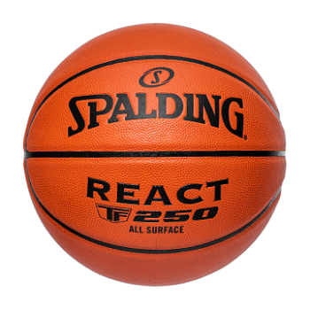 Spalding TF-250 REACT, lopta za košarku, narandžasta