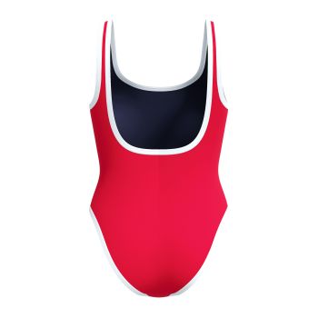 Speedo SOLID SCOOP 1PC AF, ženski kupaći, crvena