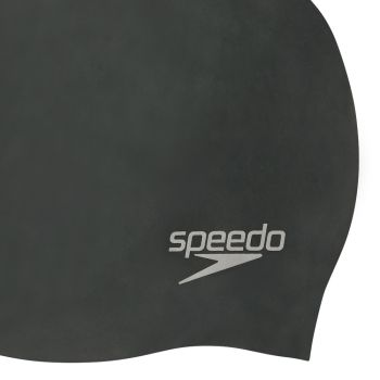 Speedo PLAIN MOULDED SILICONE CAP AU, kapa za plivanje, crna