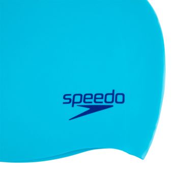 Speedo PLAIN MOULDED SILICONE CAP JU, dječija kapa za plivanje, plava