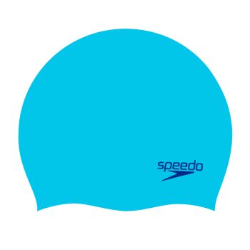 Speedo PLAIN MOULDED SILICONE CAP JU, dječija kapa za plivanje, plava