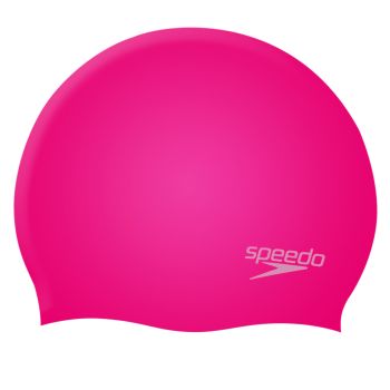 Speedo PLAIN MOULDED SILICONE CAP JU, dječija kapa za plivanje, roza