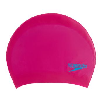 Speedo LONG HAIR CAP JU, dječija kapa za plivanje, roza