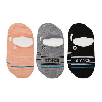 Stance BASIC 3 PACK NO SHOW, ženske čarape, roza