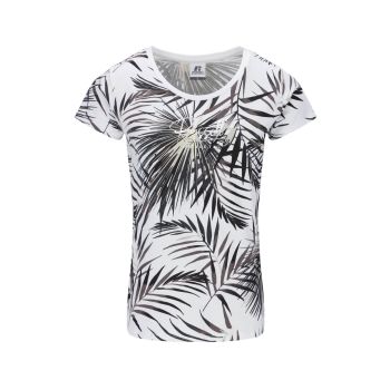 Russell Athletic RUBY S/S CREWNECK TEE SHIRT AOP, ženska majica, bijela