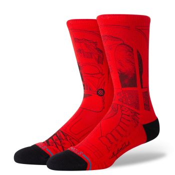 Stance VADER SW CREW, čarape, crvena