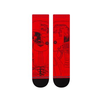 Stance VADER SW CREW, čarape, crvena
