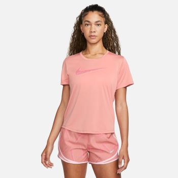 Nike W NK DF SWOOSH HBR SS TOP, ženska majica za trčanje, roza