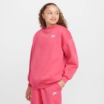 Nike G NSW CLUB FLC OVRSZD CREW LBR, dječiji duks, roza