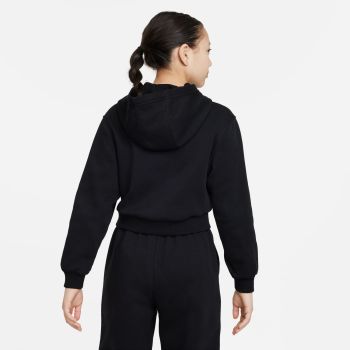 Nike G NSW CLUB FLC CRP HDY HBR, dječiji duks, crna