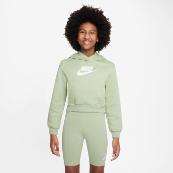 Nike G NSW CLUB FLC CRP HDY HBR, dječiji duks, zelena