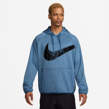Nike M NK TF HOODIE SWOOSH PO, muški duks za fitnes, plava