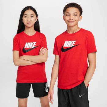 Nike K NSW TEE FUTURA HBR, dječija majica, crvena