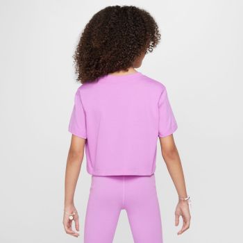 Nike G NSW TEE CROP FUTURA HBR, dječija majica, ljubičasta