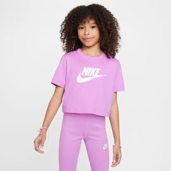Nike G NSW TEE CROP FUTURA HBR, dječija majica, ljubičasta