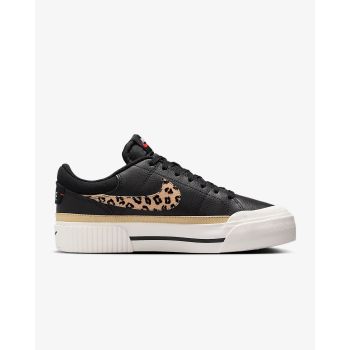 Nike WMNS COURT LEGACY LIFT GFX, ženske patike za slobodno vrijeme, crna