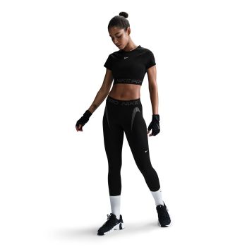 Nike W NP DF MR 7/8 TIGHT TT GRX, ženske 7/8 pantalone, crna