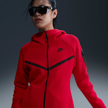 Nike W NSW TCH FLC WR FZ HDY 2, ženski duks, crvena