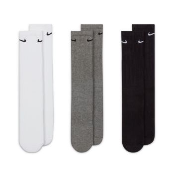 Nike U NK EVERYDAY CUSH CREW 3PR, čarape za fitnes, bijela
