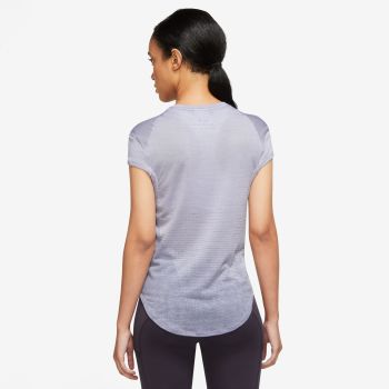 Nike W NK DF RUN DVN SS TOP, ženska majica za trčanje, ljubičasta