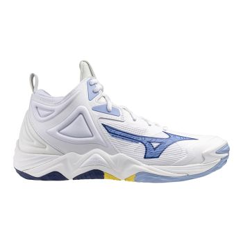 Mizuno WAVE MOMENTUM 3 MID, muške patike za odbojku, bijela