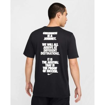 Nike M NK DF TEE VERBIAGE, muška majica za fitnes, crna