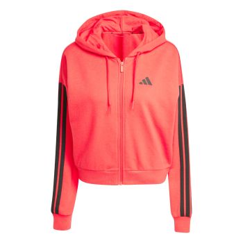 Adidas W 3S FT FZ HD, ženski duks, crvena