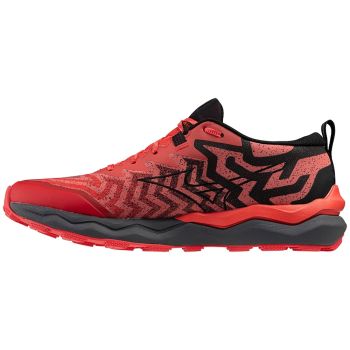Mizuno WAVE DAICHI 8, muške patike za trail trčanje, crvena