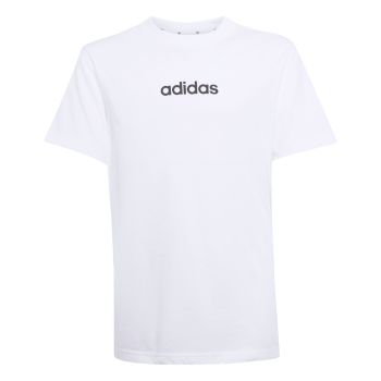 Adidas J LIN TEE 160, dječija majica, bijela