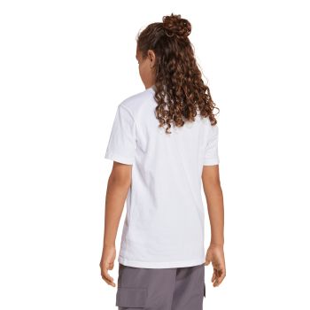 Adidas J LIN TEE 160, dječija majica, bijela