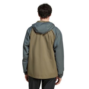 Adidas MULTI 2L RAIN J, muška jakna za planinarenje, zelena