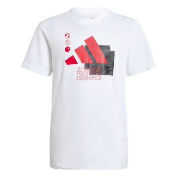 Adidas J TRAIN TEE, dječija majica za fitnes, bijela