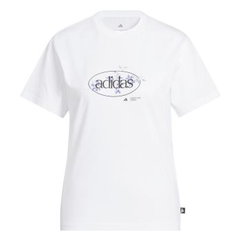 Adidas W ELEM FLRL TEE, ženska majica, bijela