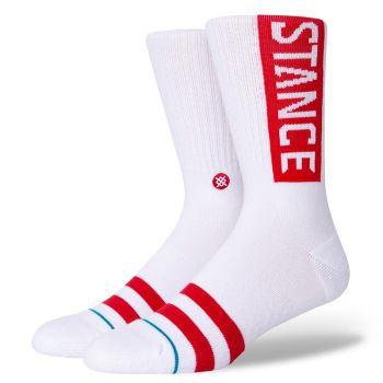 Stance OG CREW, čarape, bijela
