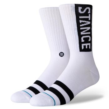 Stance OG CREW, čarape, bijela