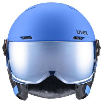 Uvex ROCKET JR VISOR, dječija skijaška kaciga, plava