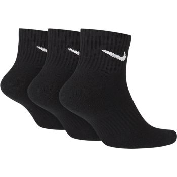 Nike U NK EVERYDAY CUSH ANKLE 3PR, čarape za fitnes, crna