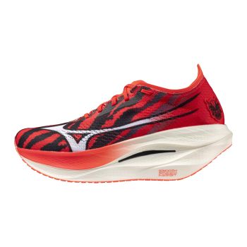 Mizuno WAVE REBELLION PRO 3, muške patike za trčanje, crvena