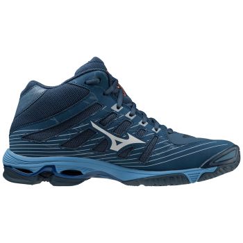 Mizuno WAVE VOLTAGE MID, muške patike za odbojku, plava
