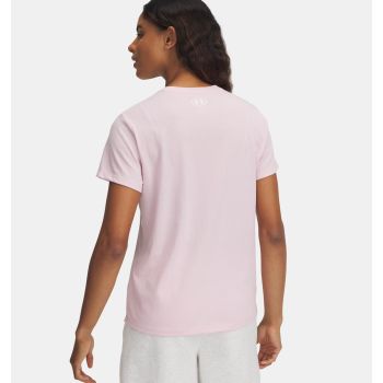 Under Armour RIVAL OUTLINE SS, ženska majica, roza