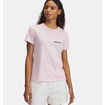 Under Armour RIVAL OUTLINE SS, ženska majica, roza