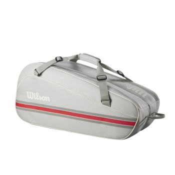 Wilson TEAM 6 PACK, torba, siva