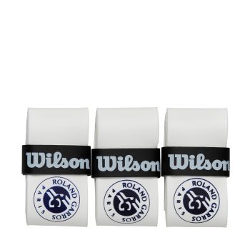 Wilson ROLAND GARROS OVERGRIPS, grip za tenis, bijela